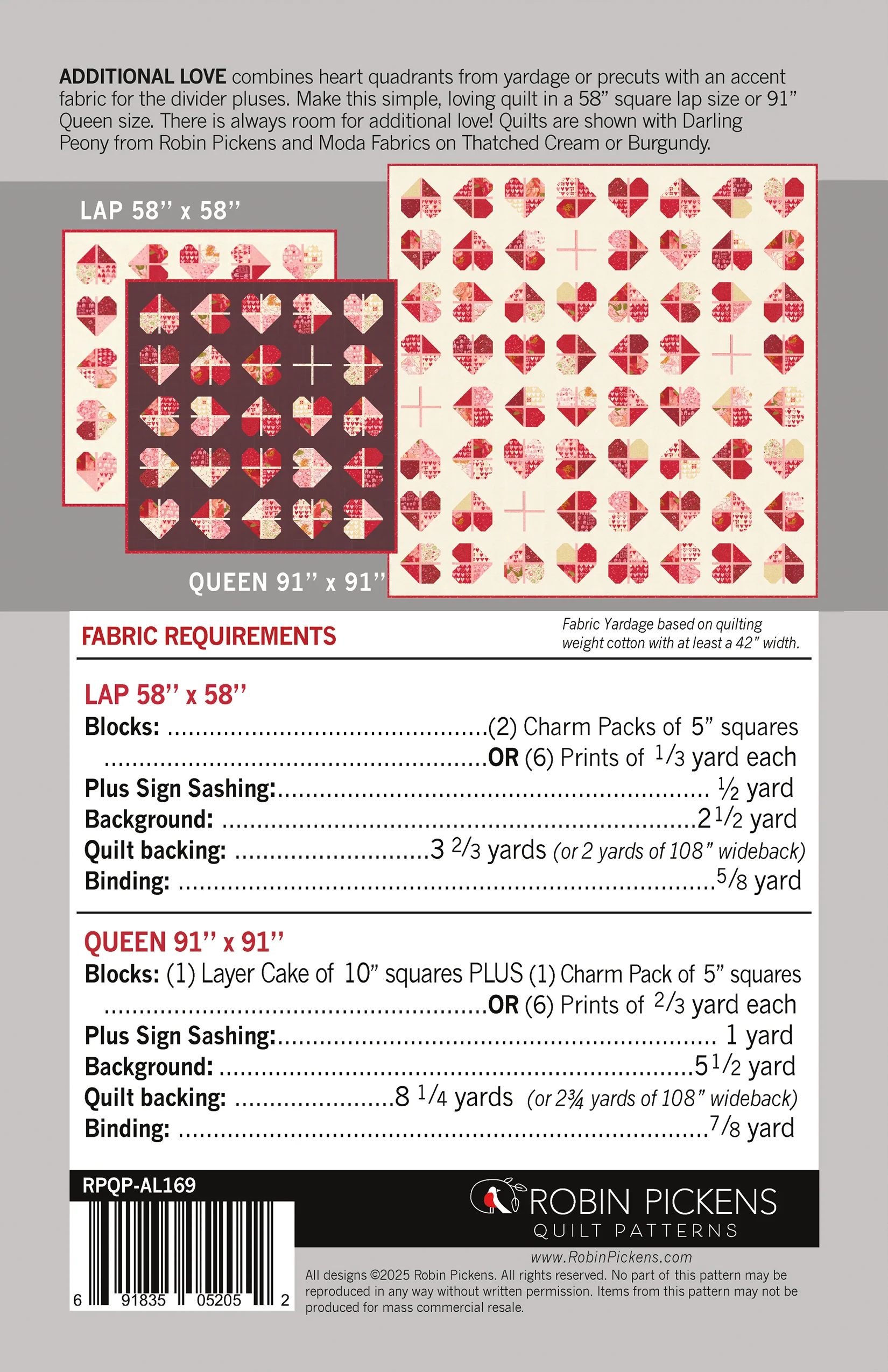 Additional Love Printed Quilt Pattern - Image 2