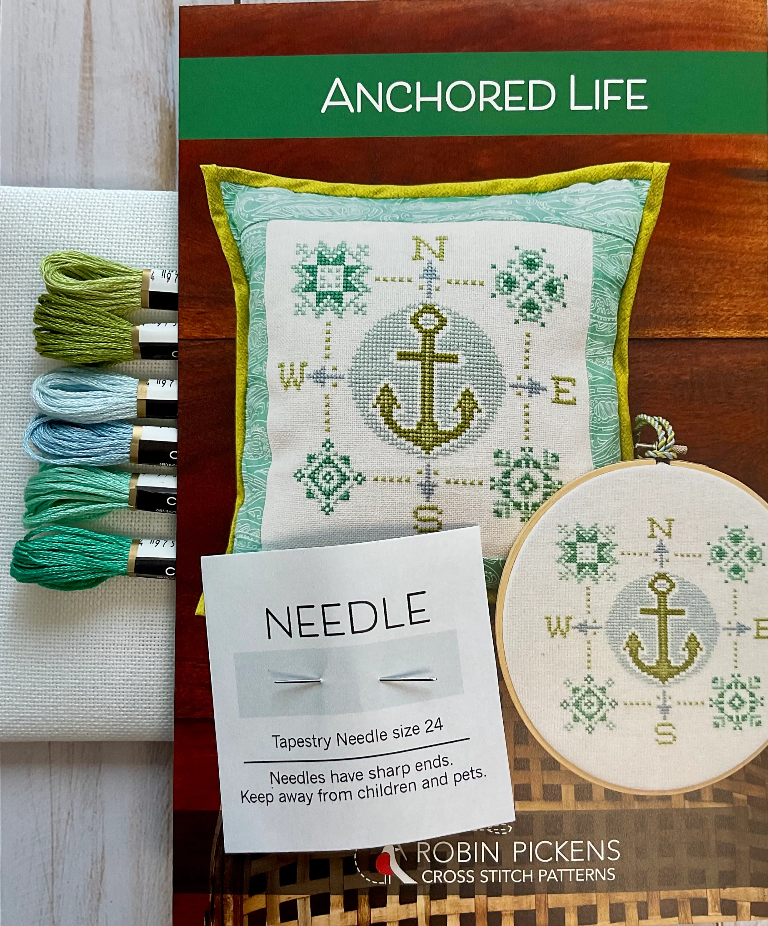 Anchored Life Cross Stitch Kit (no hoop)
