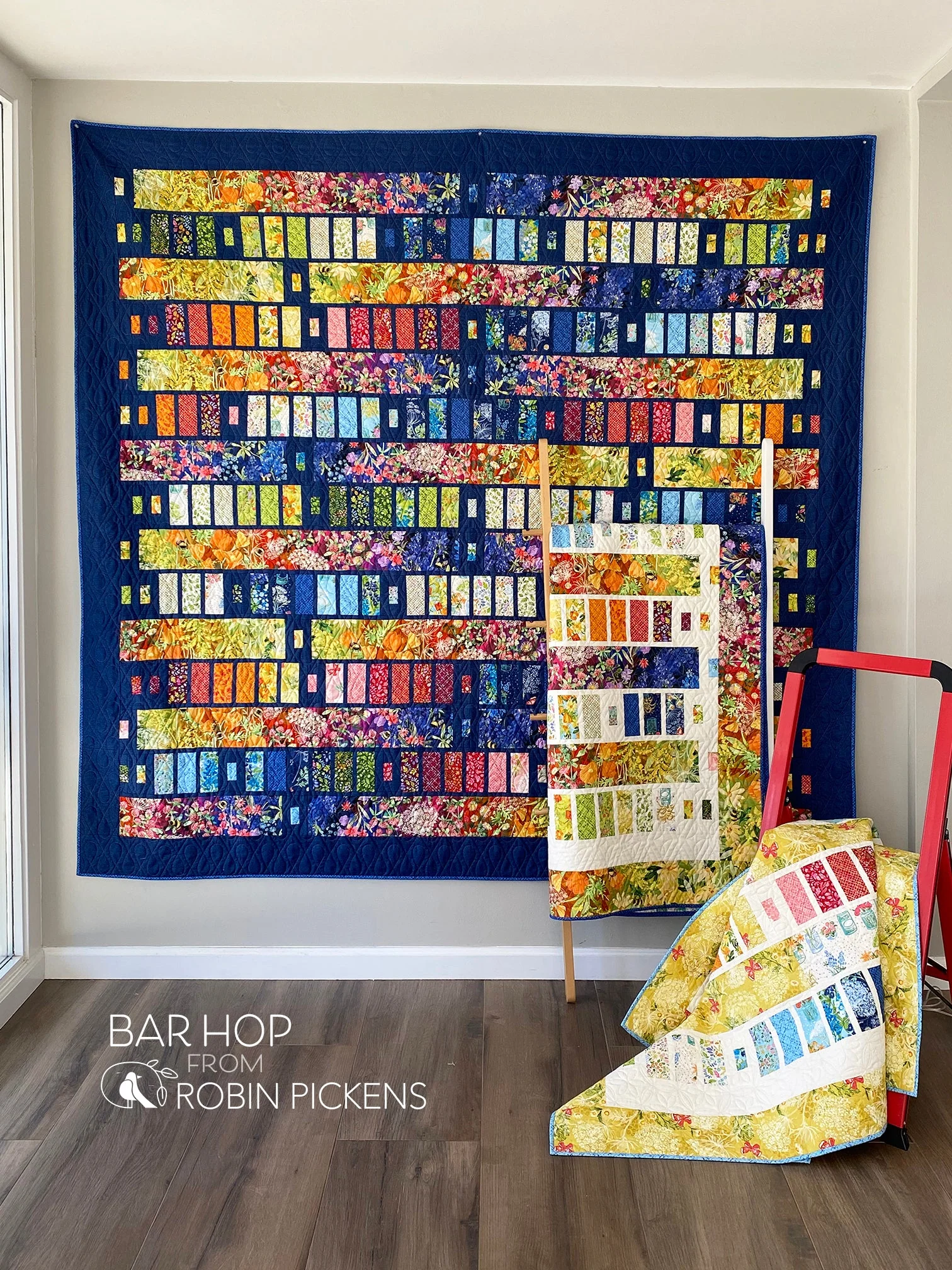 BAR HOP Quilt Pattern PDF (digital download) by Robin Pickens in Lap, Queen sizes - Image 5
