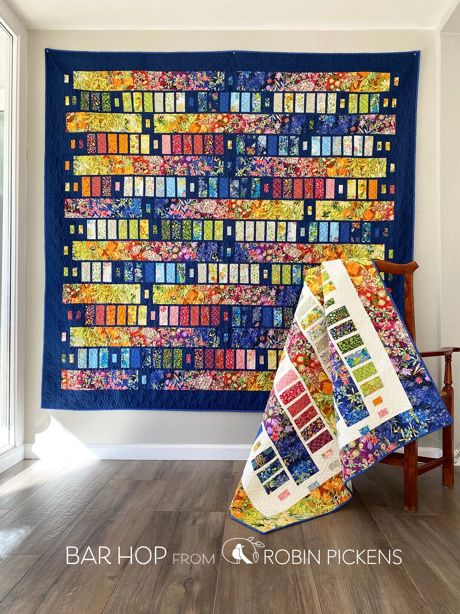 BAR HOP Quilt Pattern PDF (digital download) by Robin Pickens in Lap, Queen sizes - Image 8