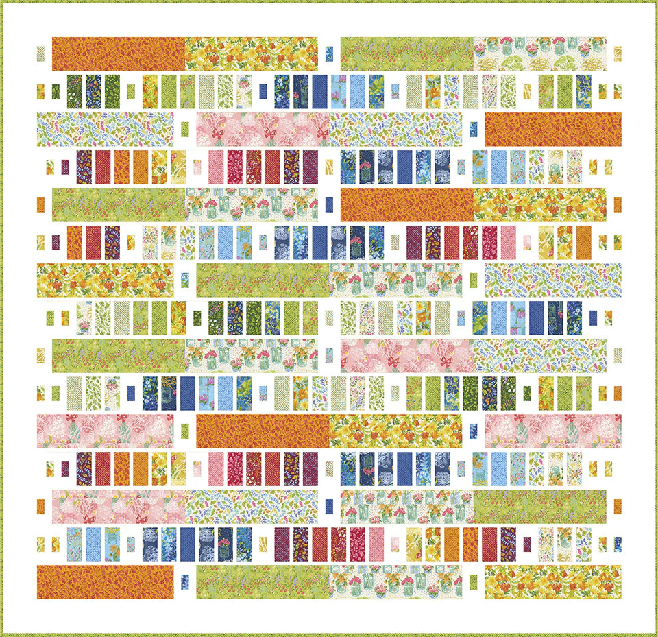 BAR HOP Quilt Pattern PDF (digital download) by Robin Pickens in Lap, Queen sizes - Image 9