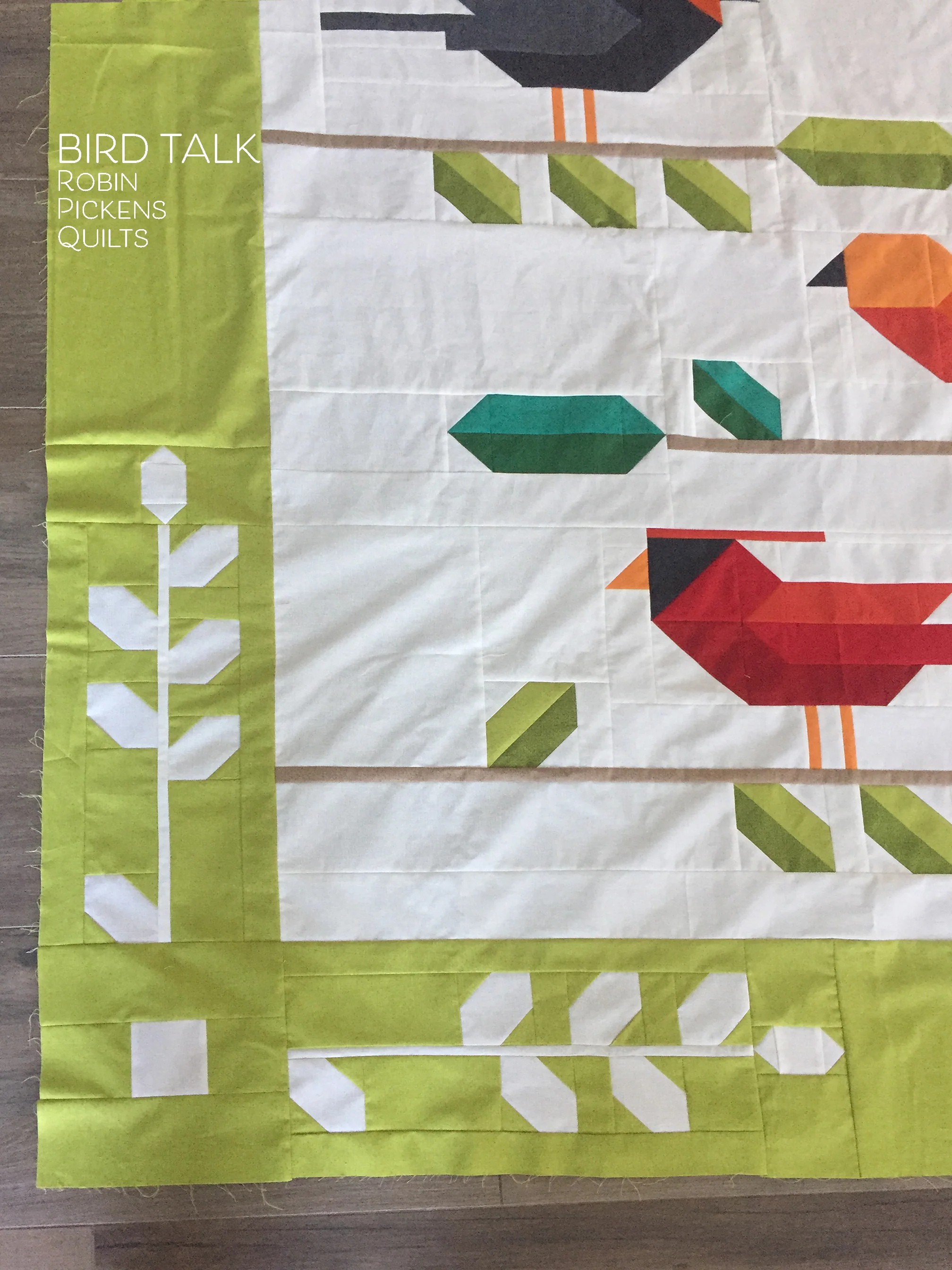 BIRD TALK Quilt Pattern Digital PDF by Robin Pickens, Lap or Twin size - Image 5