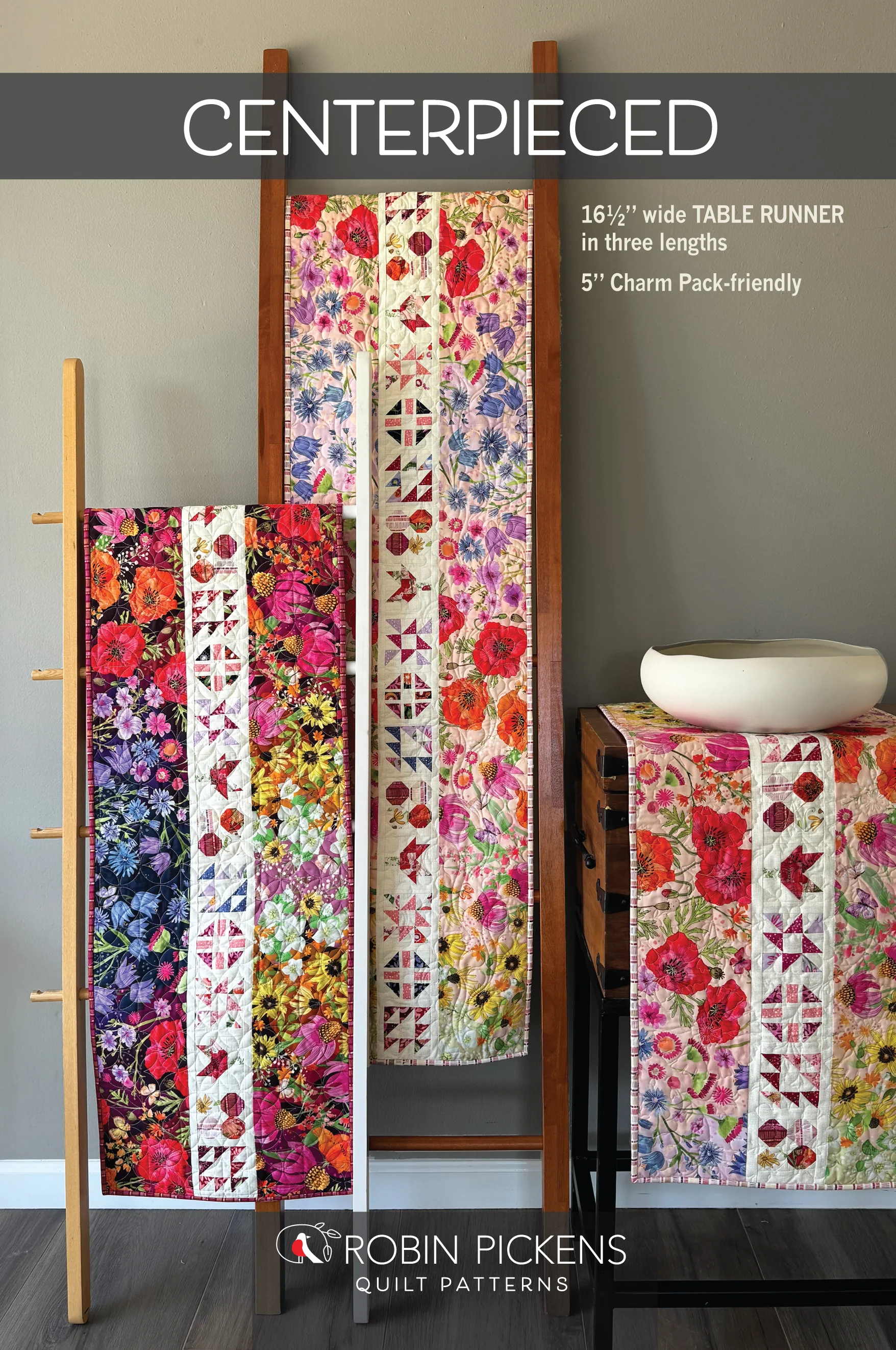Centerpieced Table Runner printed pattern