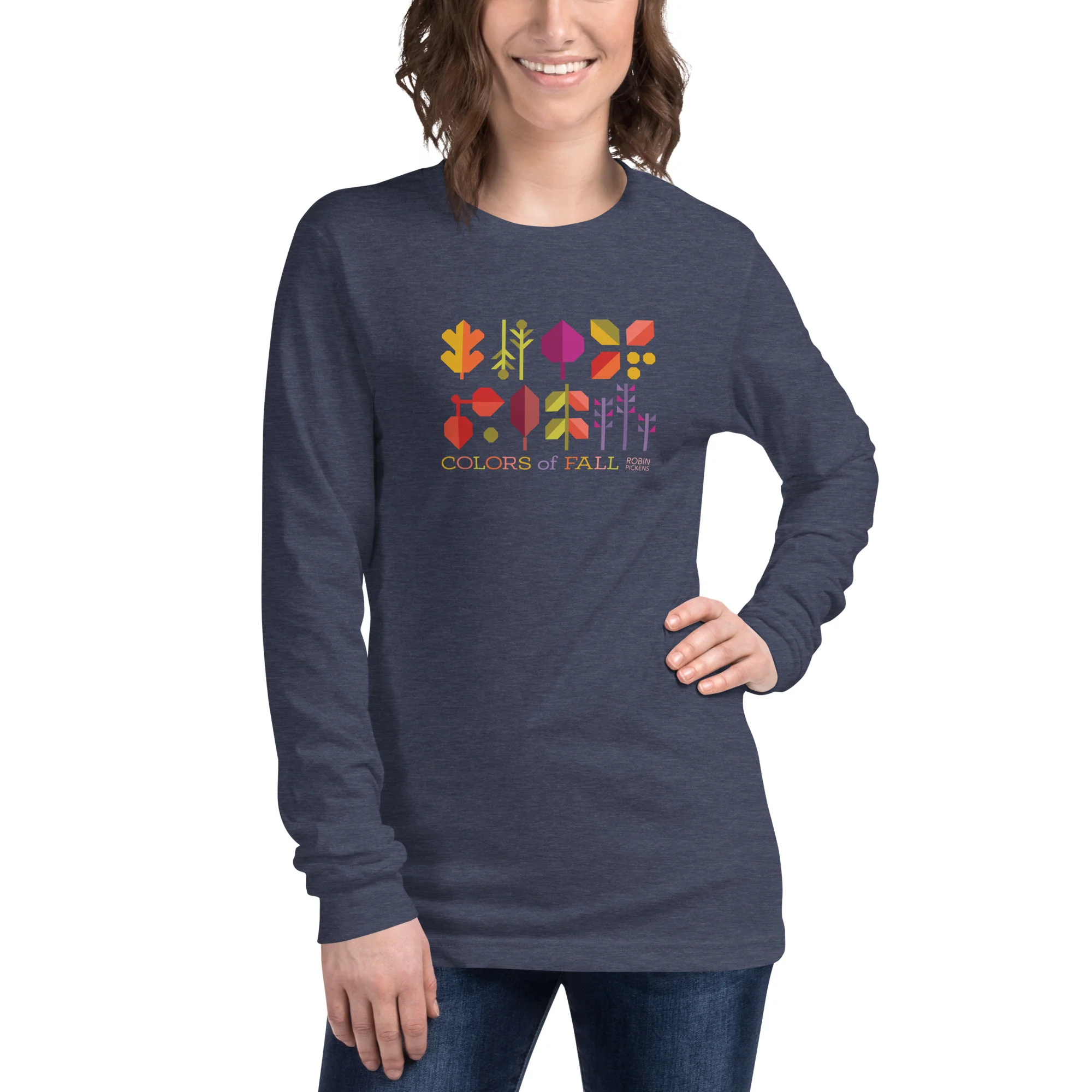 Colors of Fall Unisex Long Sleeve Tee - Image 16
