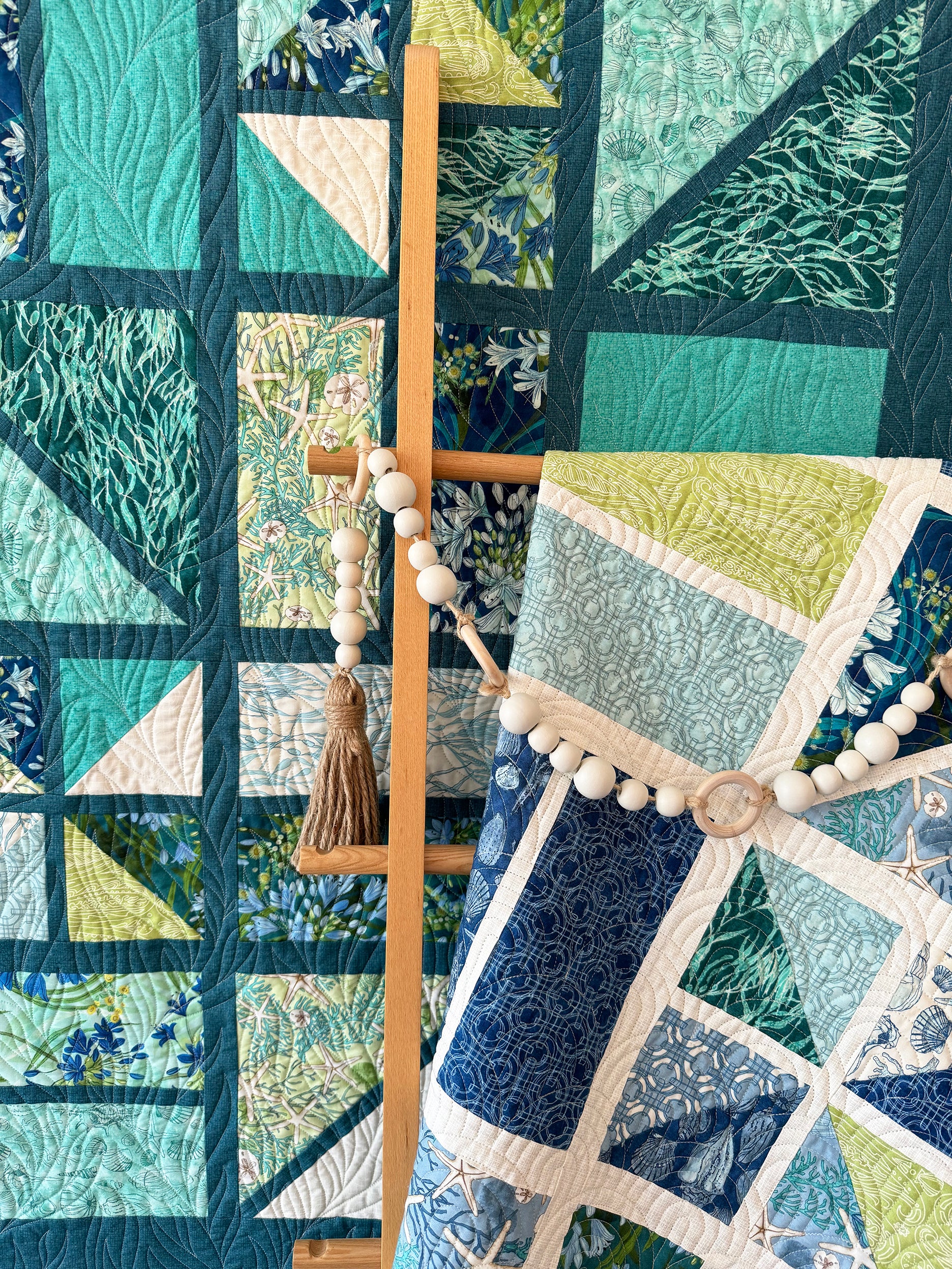 BACKSLASH Digital PDF Quilt Pattern by Robin Pickens. Geometric Lap, Twin, or Queen sizes. - Image 4