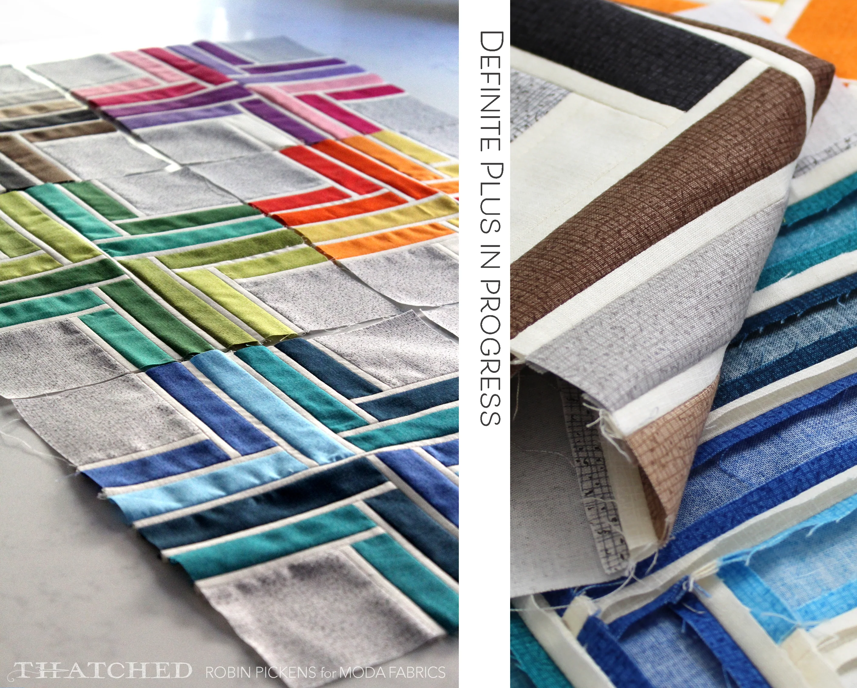DEFINITE PLUS Quilt Pattern Printed Booklet by Robin Pickens, Jelly Roll, Honey Bun friendly - Image 3
