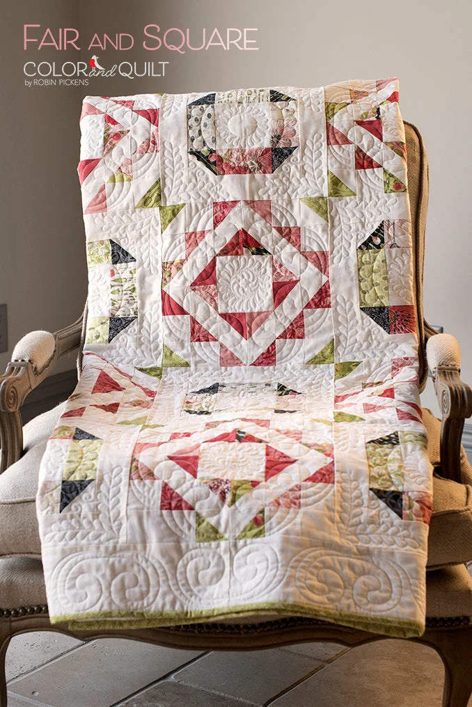 FAIR and SQUARE Quilt Pattern (PRINTED booklet) by Robin Pickens - Image 4
