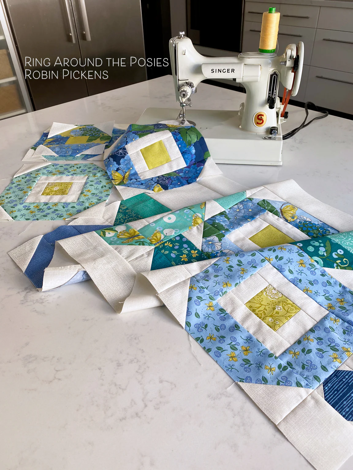RING AROUND THE POSIES Quilt Pattern, PRINTED booklet - Image 14