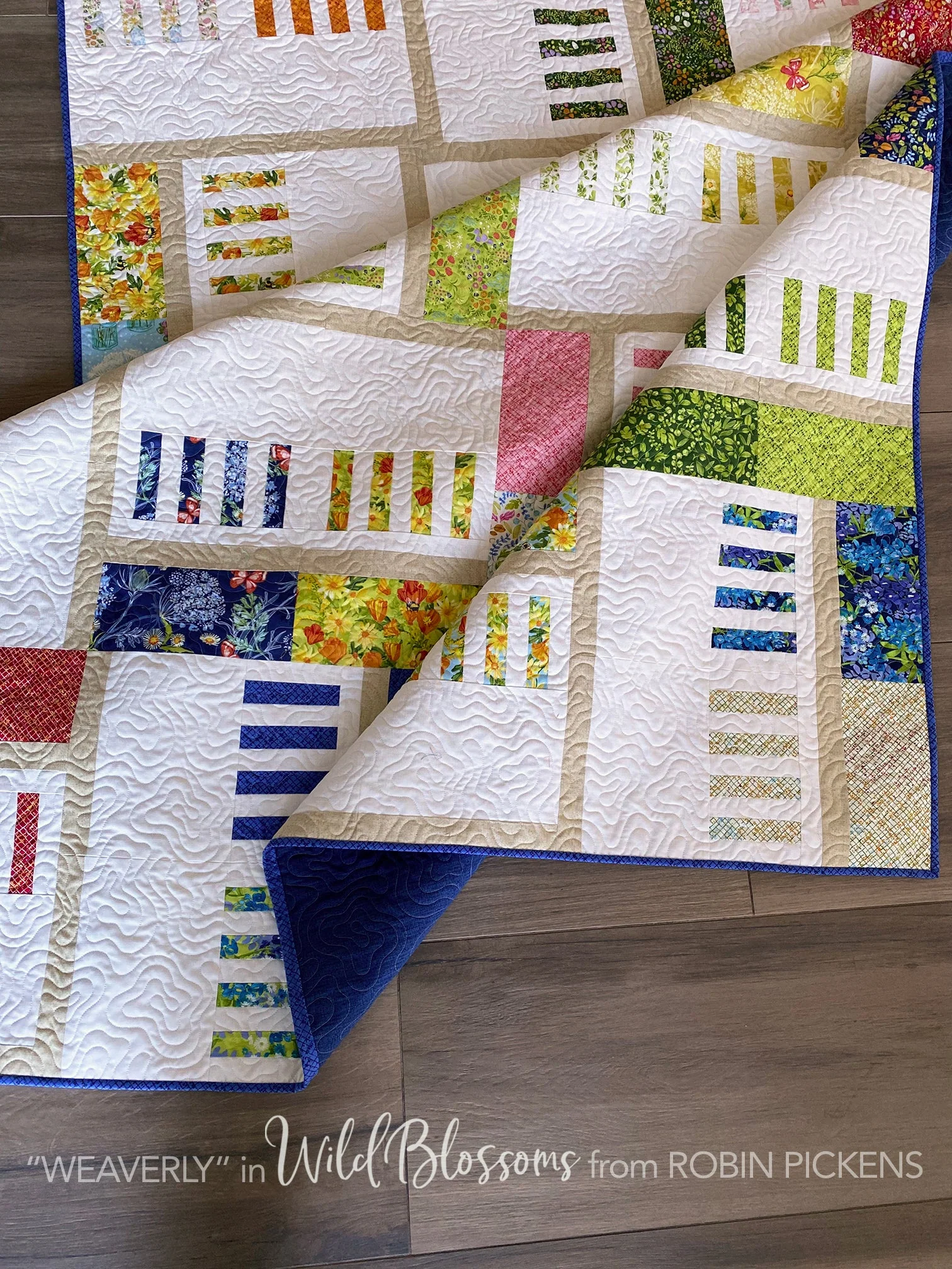 WEAVERLY Quilt Pattern PDF (digital download) by Robin Pickens in Lap, Twin, Queen and King sizes - Image 4