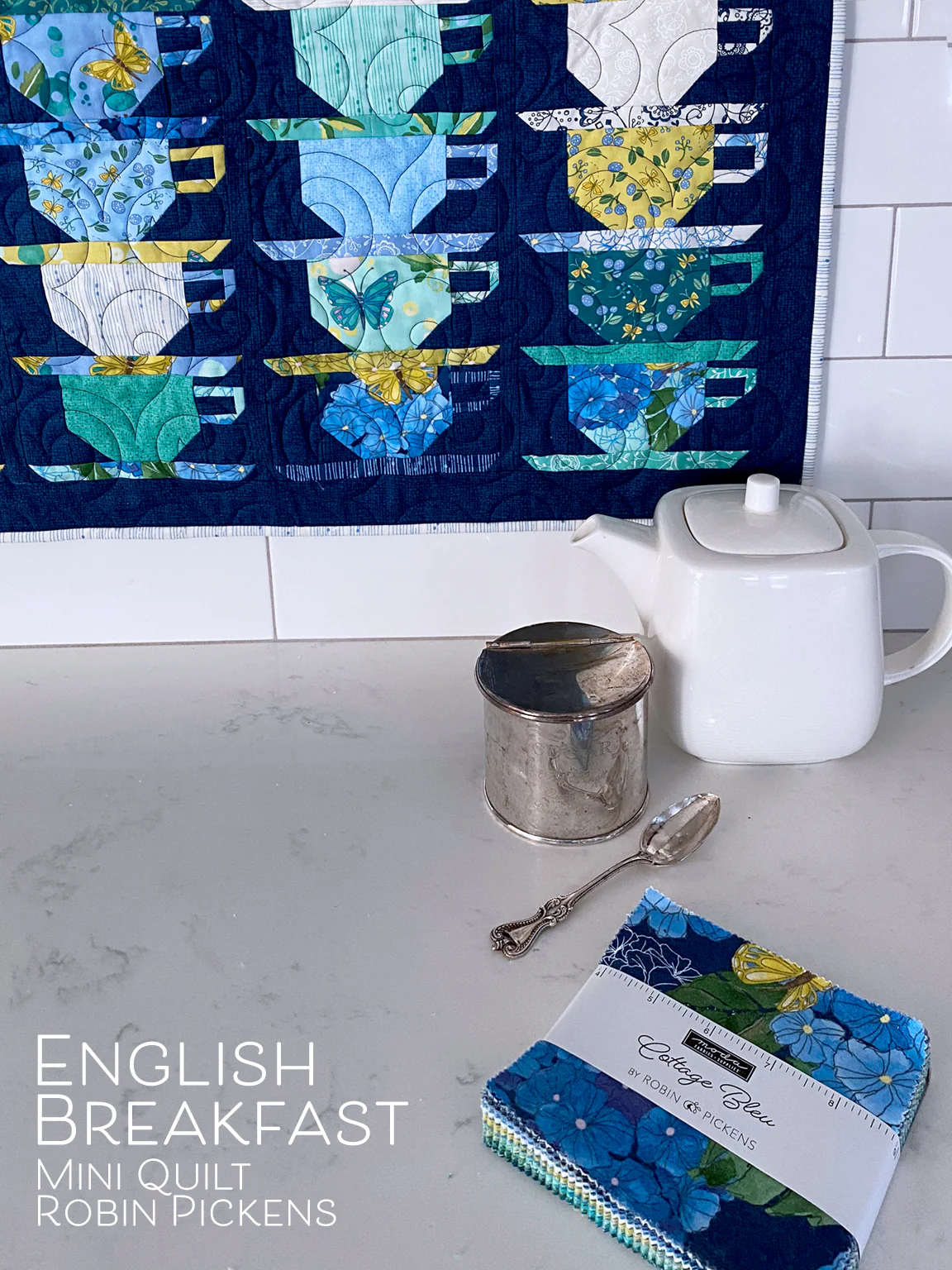 English Breakfast Mini Quilt Pattern, printed booklet by Robin Pickens - Image 3