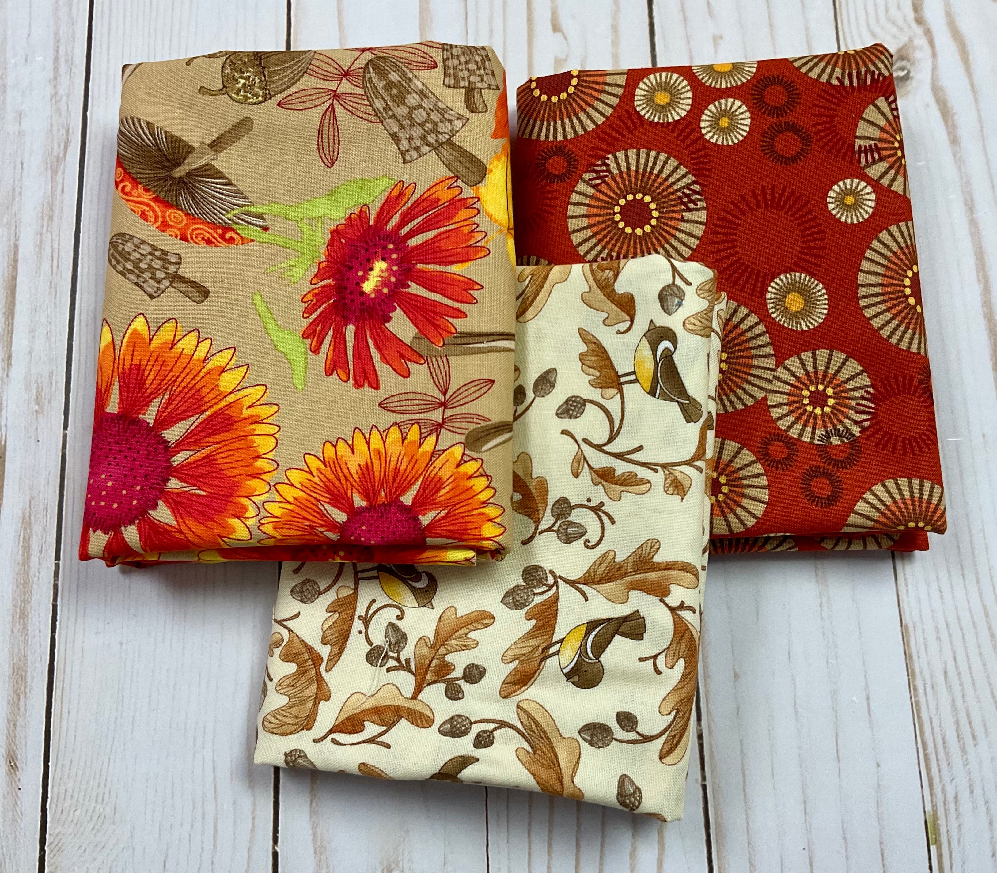 Forest Frolic Mini Half Yard Bundle (3) Caramel - Image 2