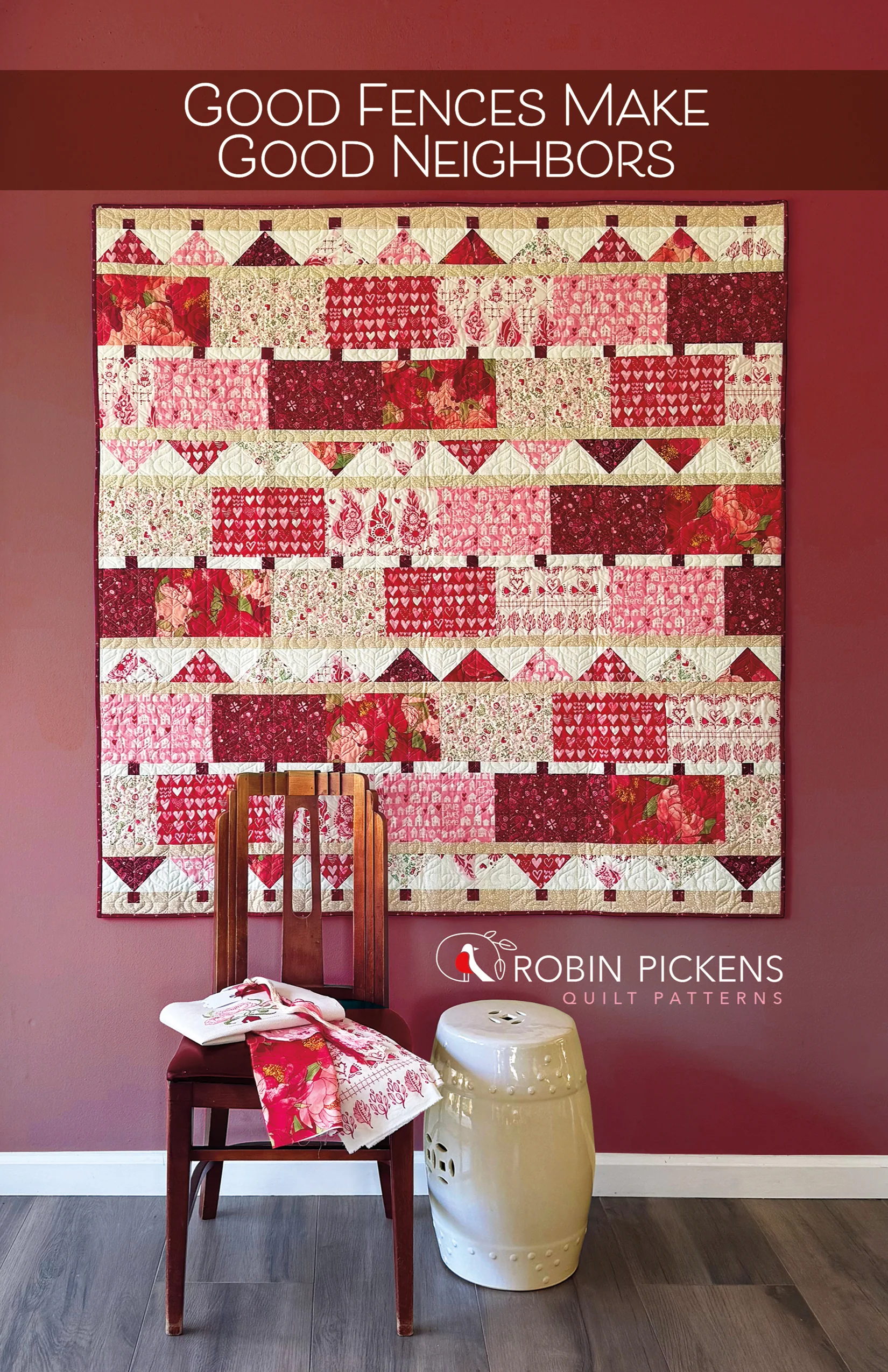 Good Fences Make Good Neighbors Printed Quilt Pattern
