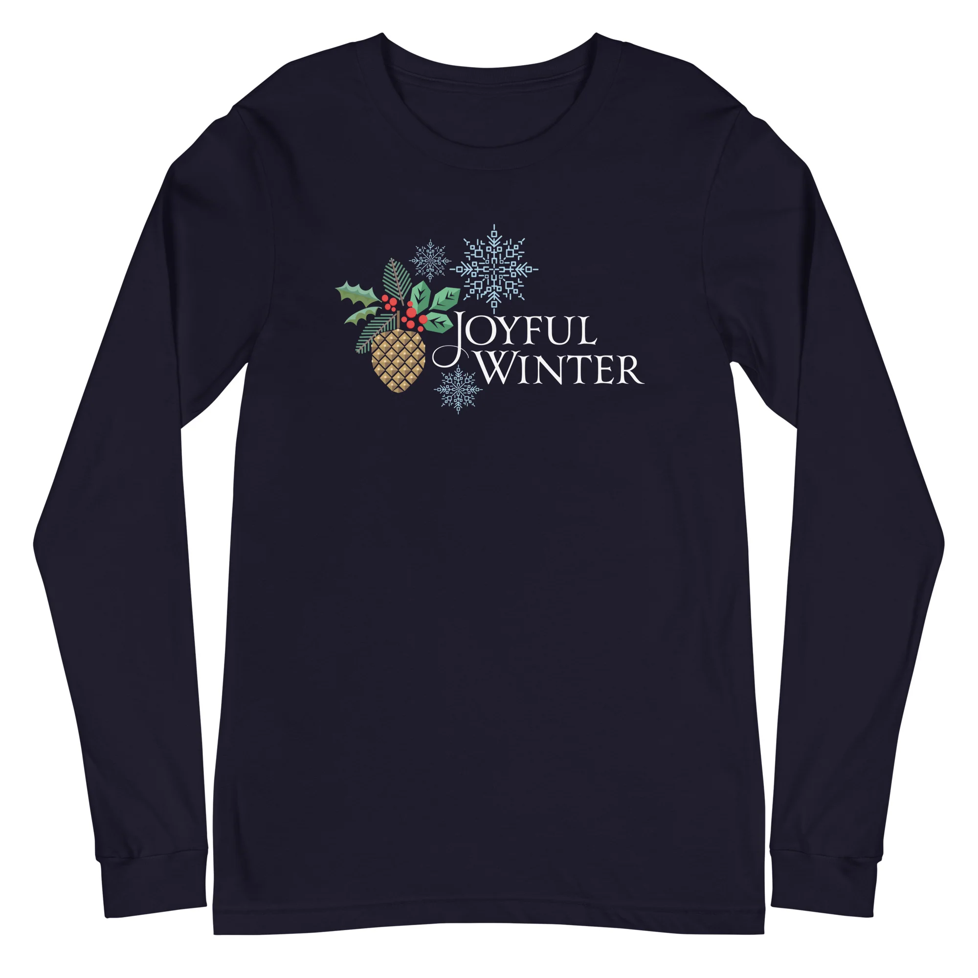 Joyful Winter Unisex Long Sleeve Tee - Image 2