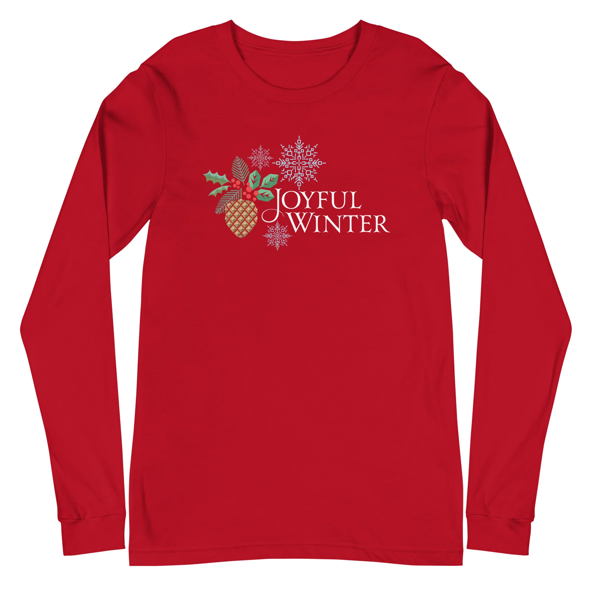 Joyful Winter Unisex Long Sleeve Tee - Image 3