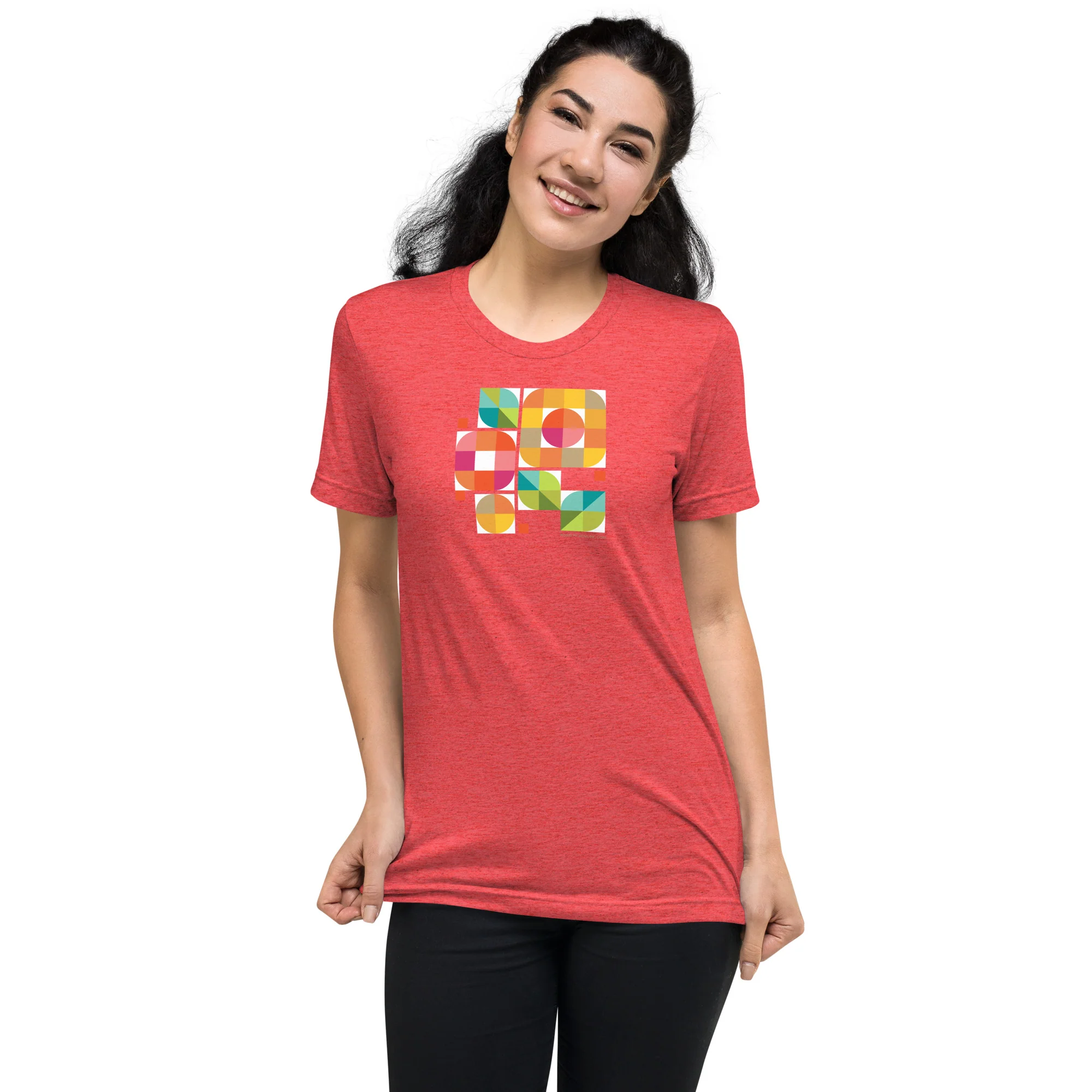 Mod Flower Box California Sunshine palette Bella Tri-Blend t-shirt