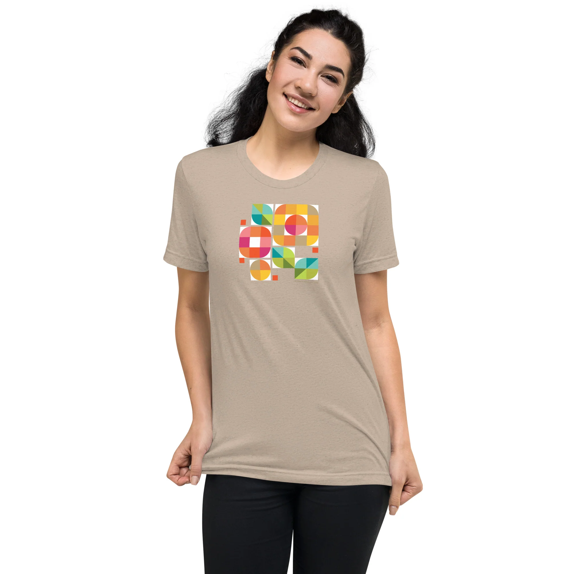 Mod Flower Box California Sunshine palette Bella Tri-Blend t-shirt - Image 28