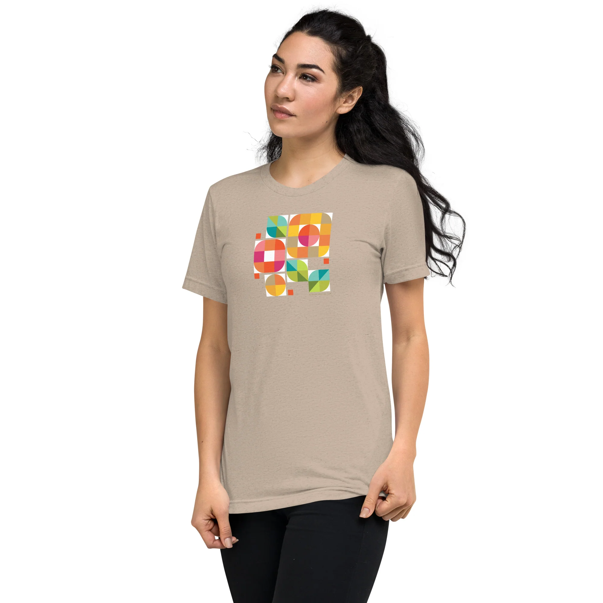 Mod Flower Box California Sunshine palette Bella Tri-Blend t-shirt - Image 29