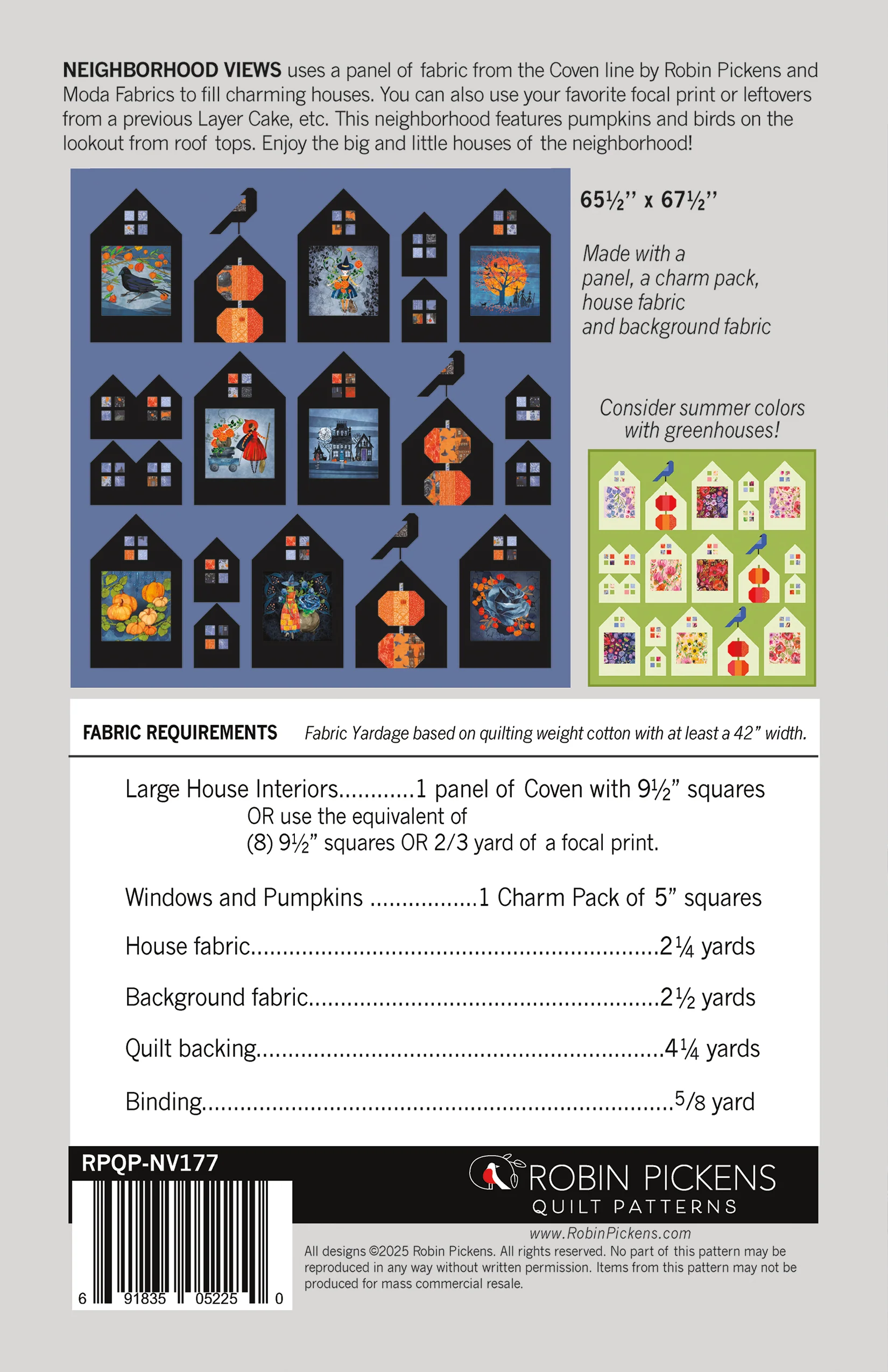 Neighborhood Views Printed Quilt Pattern - Image 2