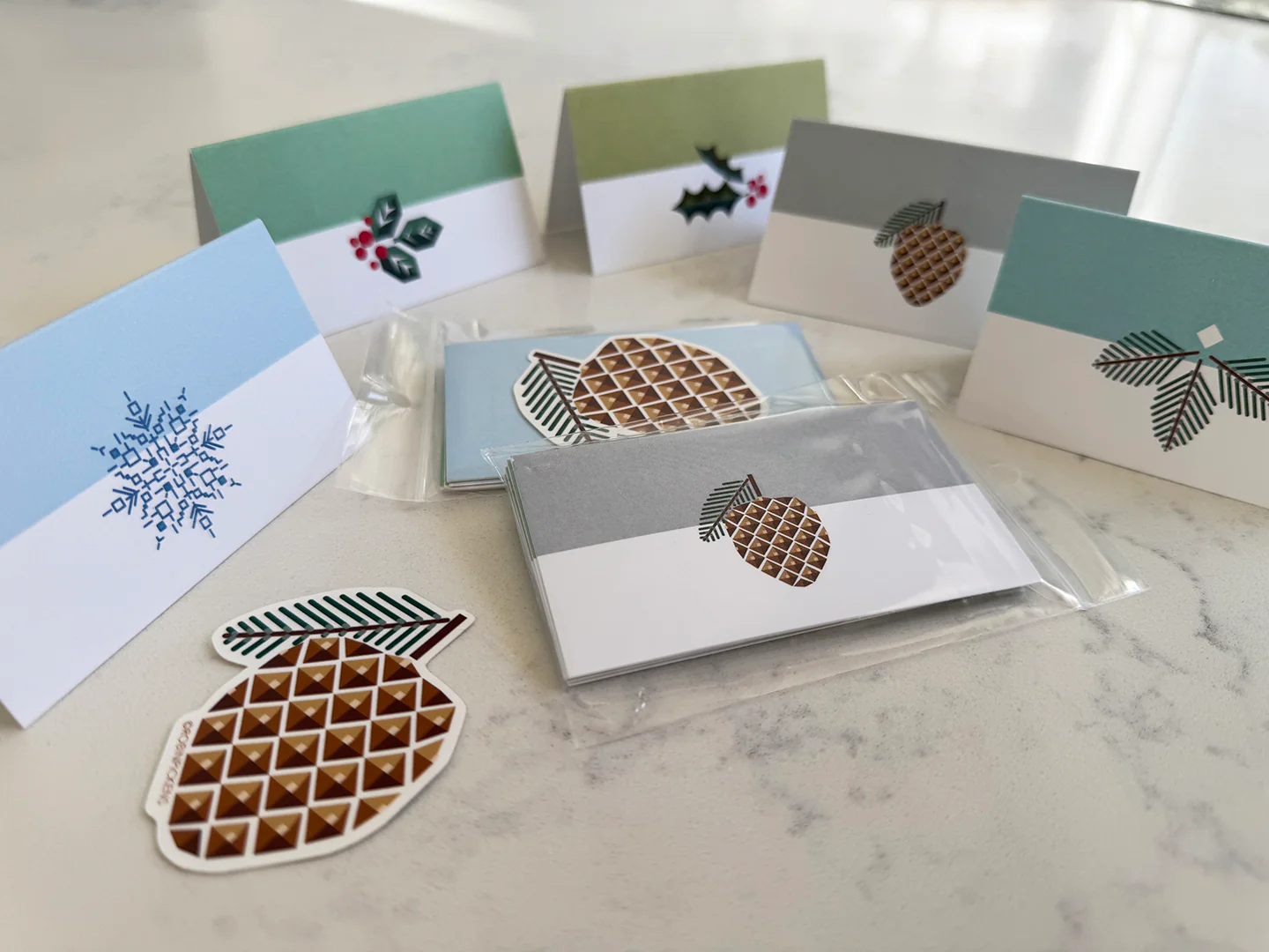 Wintery Gift cards/Enclosure cards & Sticker pack - Image 3