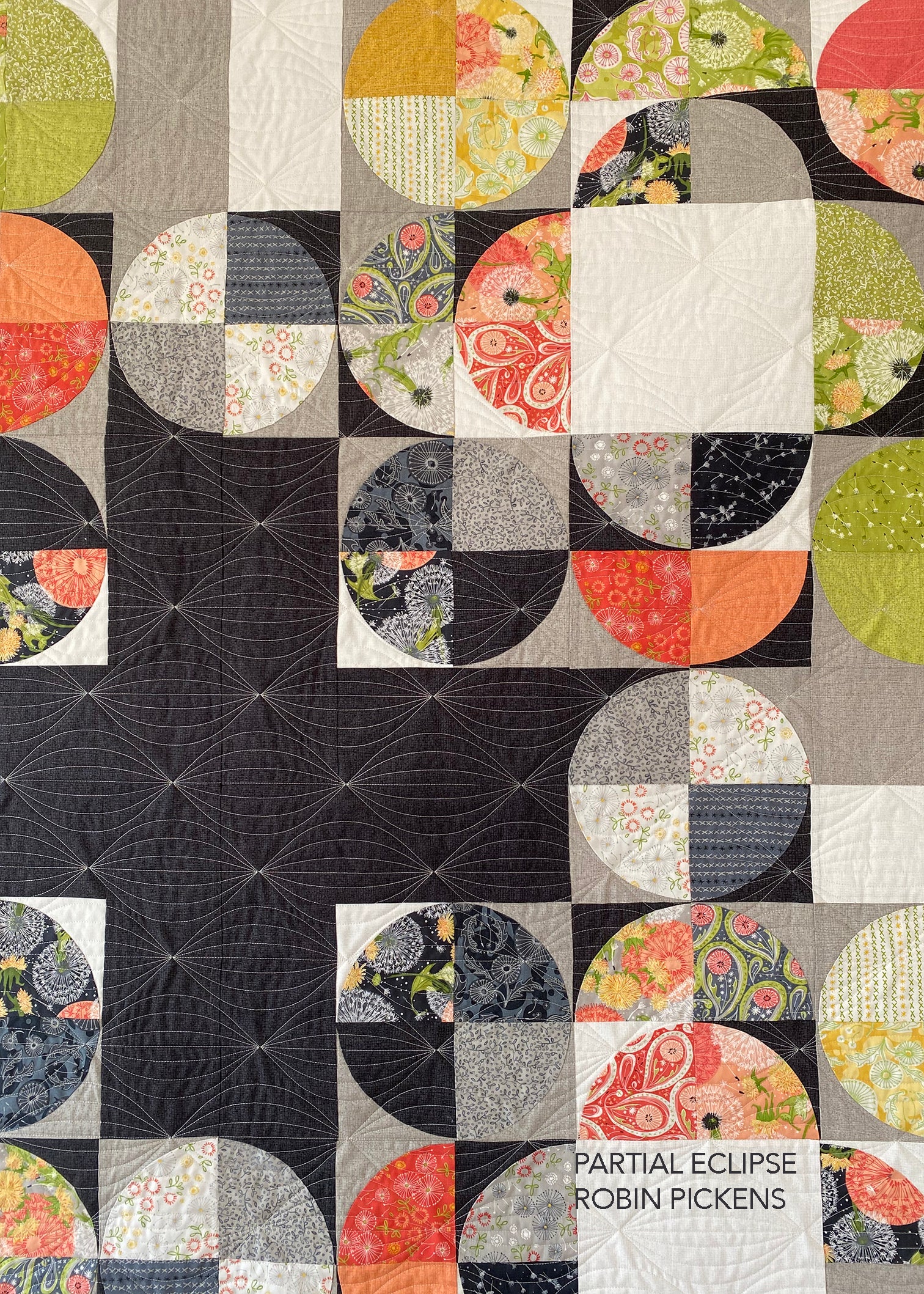 Partial Eclipse (digital pdf) quilt pattern with paper template - Image 5
