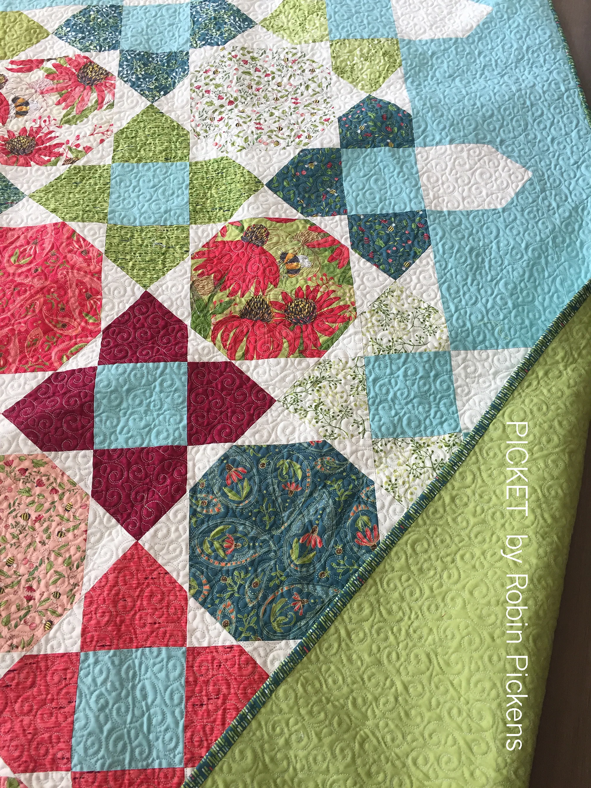 PICKET Digital PDF Quilt Pattern by Robin Pickens - Large or Lap, Fat Quarters or Layer Cake Precuts - Image 6