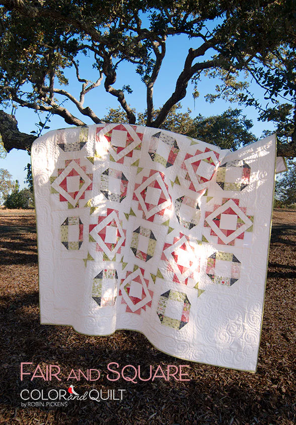 FAIR and SQUARE Digital PDF Quilt Pattern by Robin Pickens / Layer Cake friendly /Square 71" size - Image 5