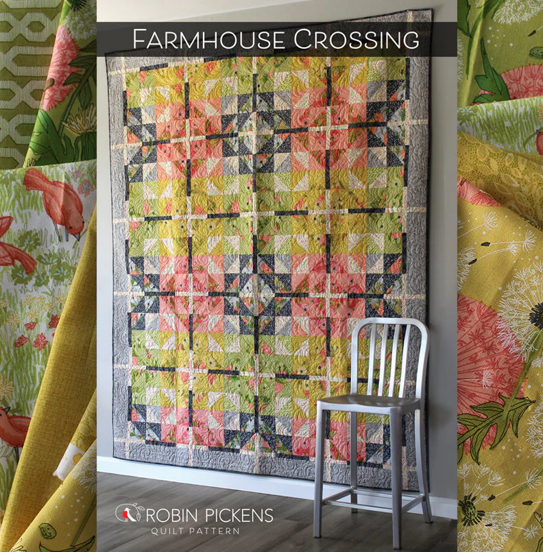 FARMHOUSE CROSSING Quilt Pattern (printed booklet)  by Robin Pickens - Image 6