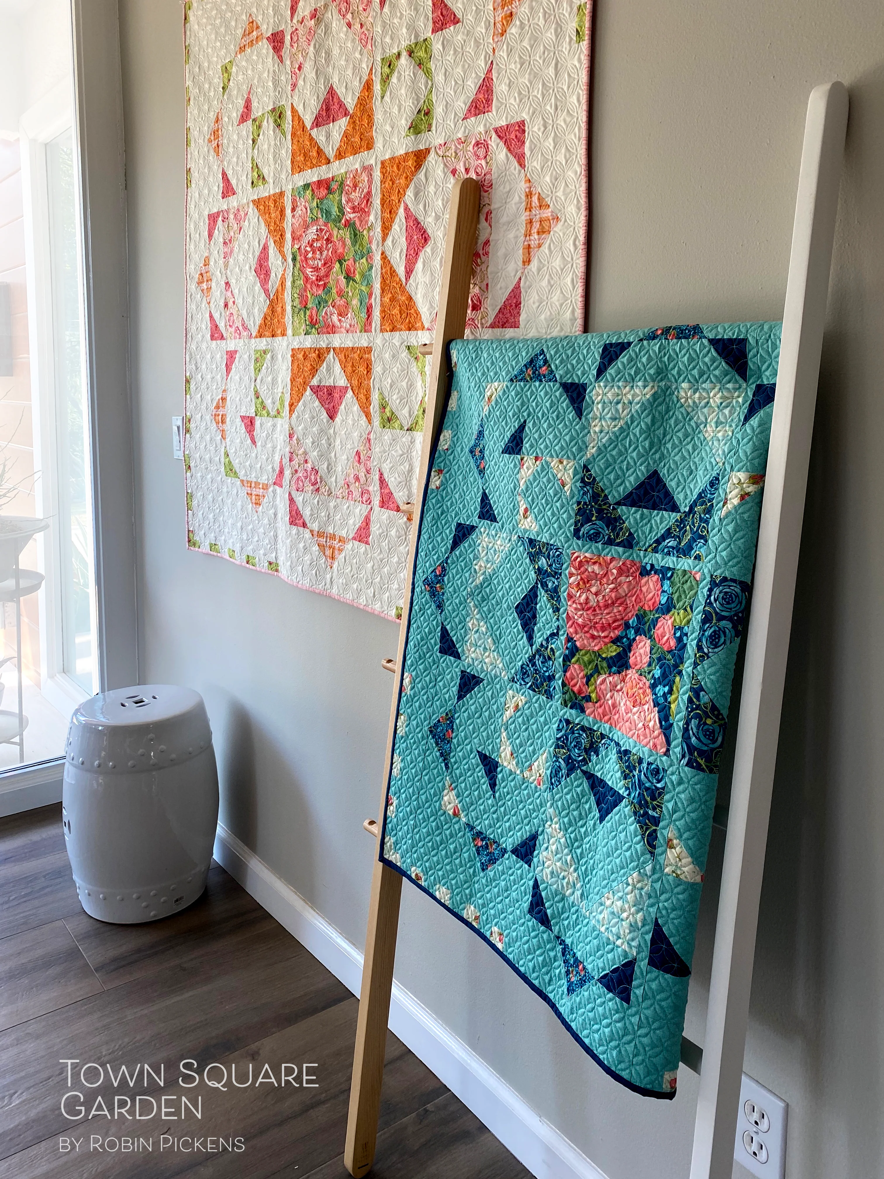 TOWN SQUARE GARDEN Quilt Pattern (printed booklet) by Robin Pickens - Image 4