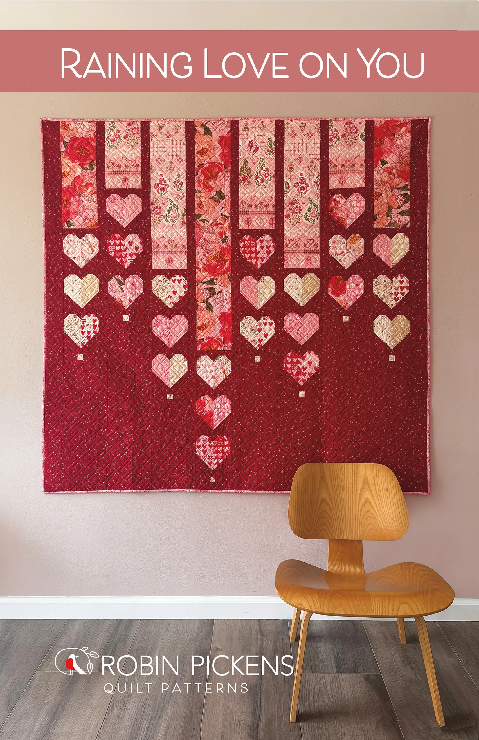 Raining Love On You Printed Quilt Pattern