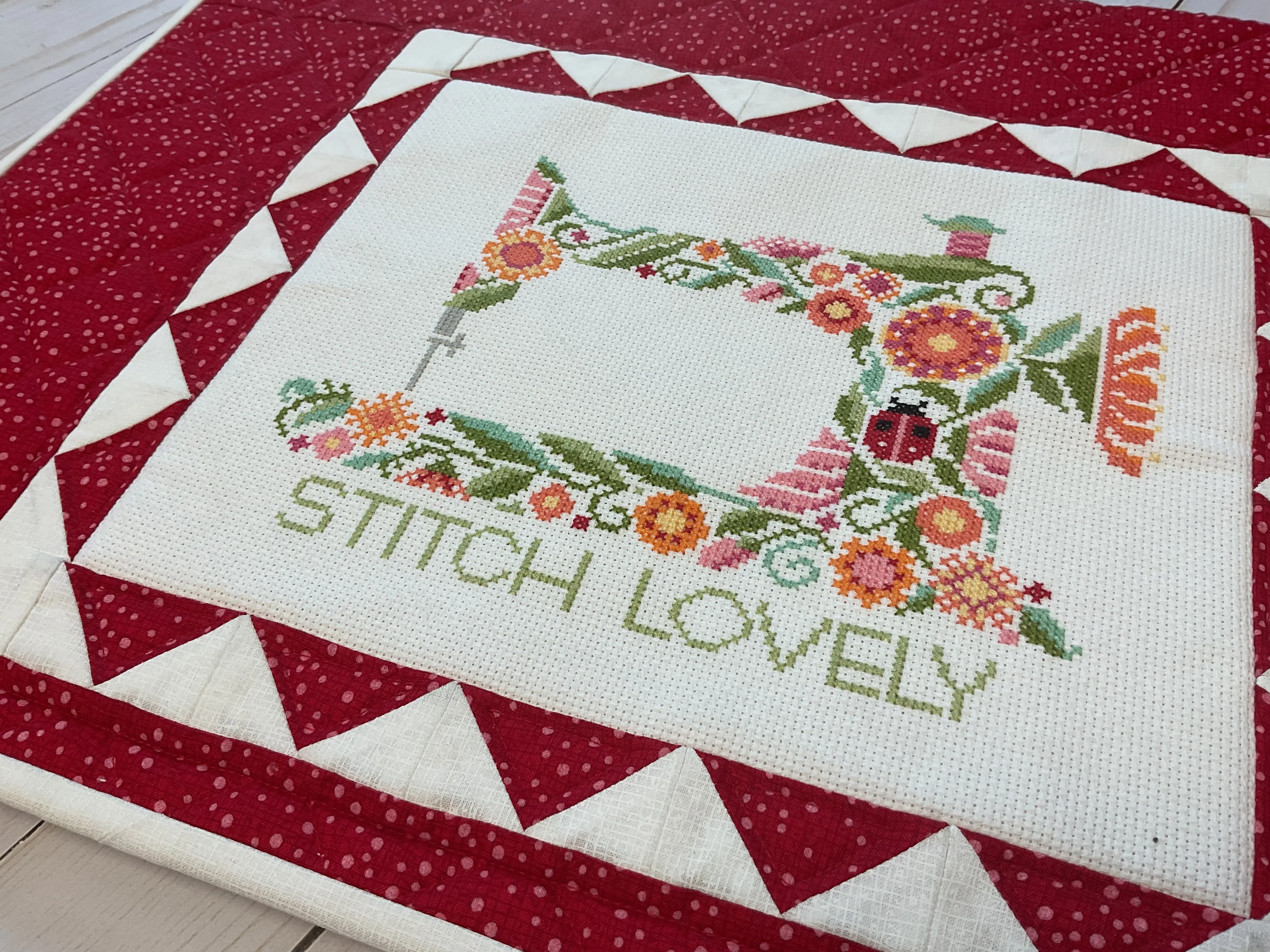 Sewing Machine Cover for Stitch Lovely Cross Stitch PDF Pattern - Image 2