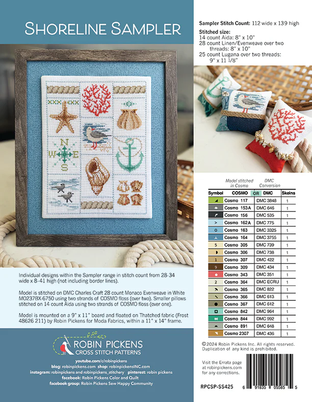 Shoreline Sampler, digital PDF pattern - Image 2