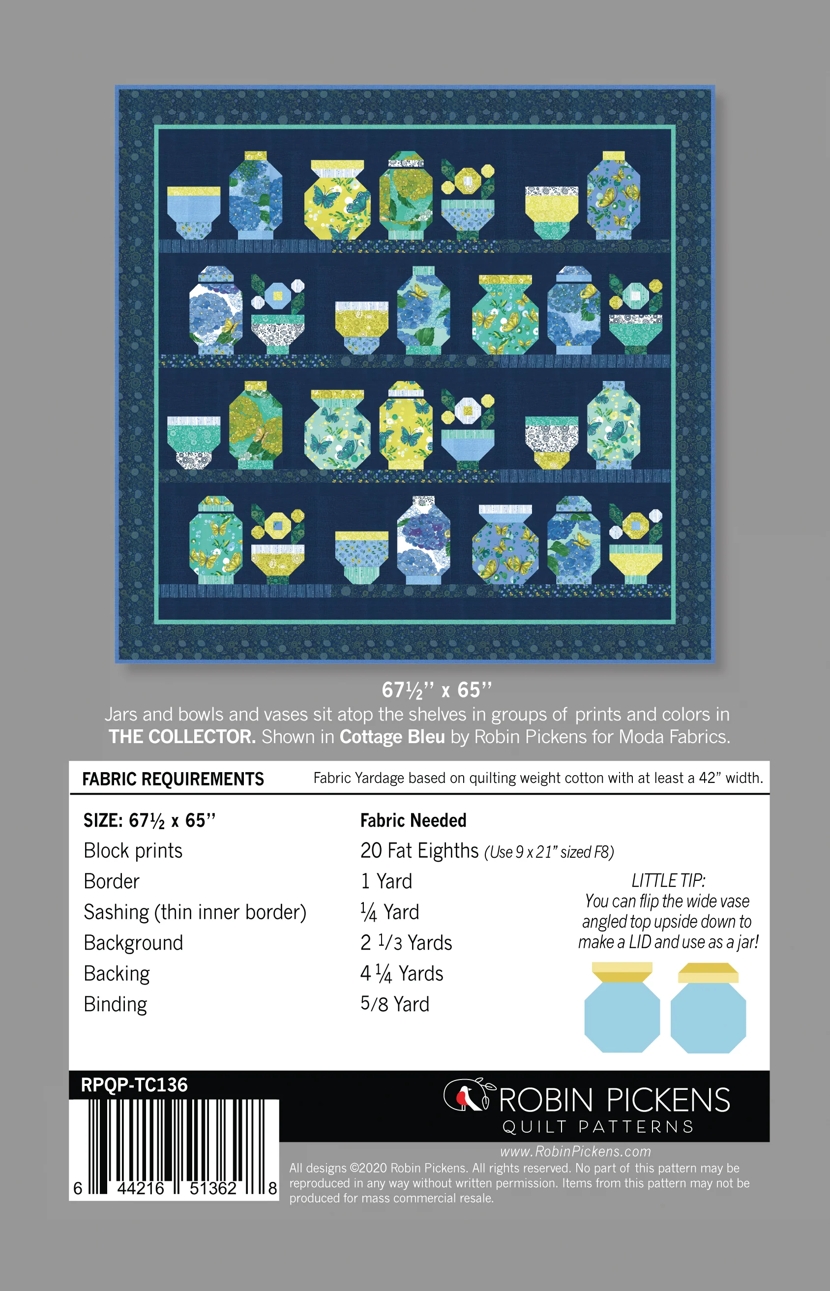 The Collector 67 1/2 x 65"_Digital PDF quilt pattern - Image 3