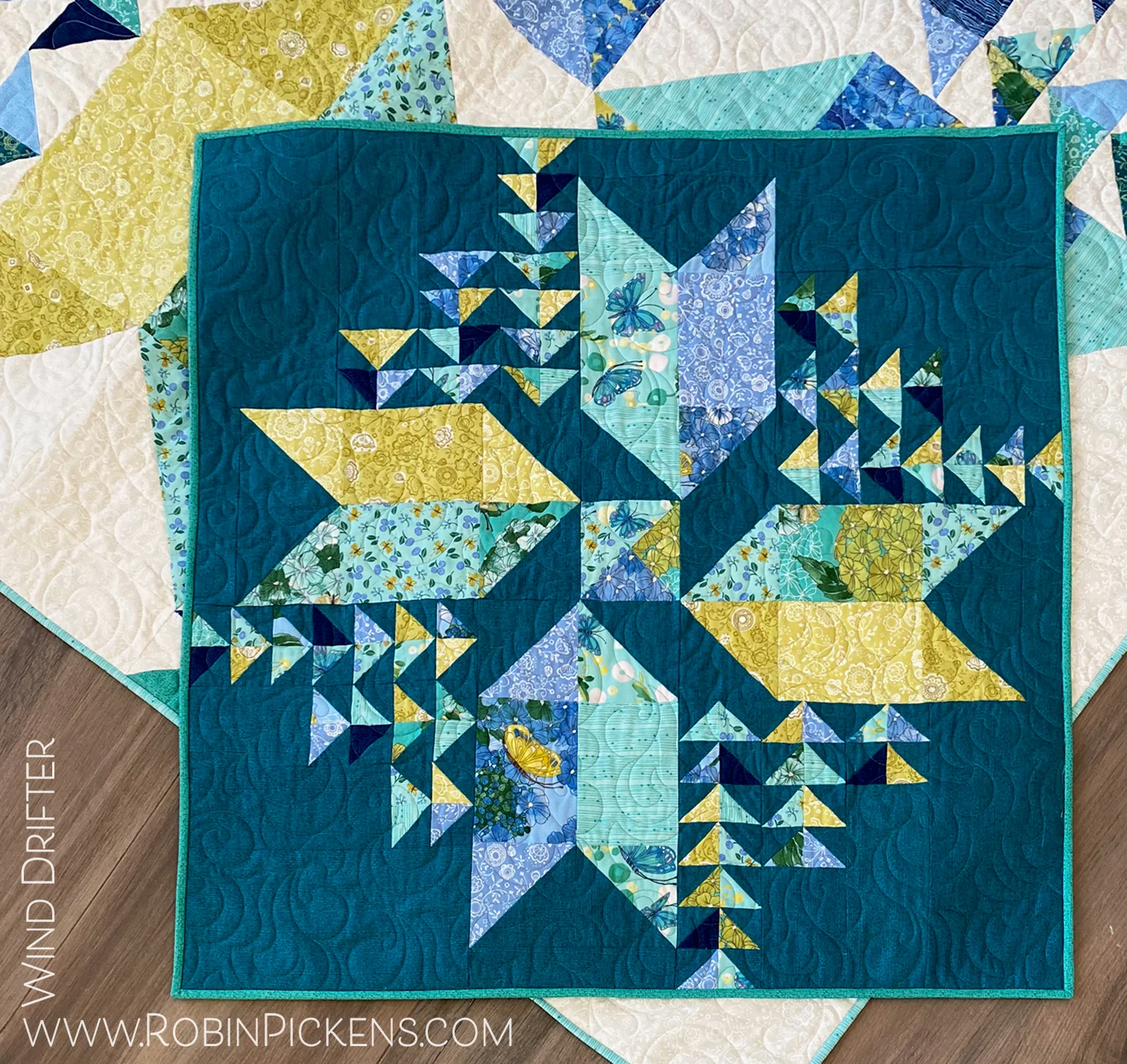 Wind Drifter Quilt Pattern- 2 sizes, Digital Download PDF - Image 7